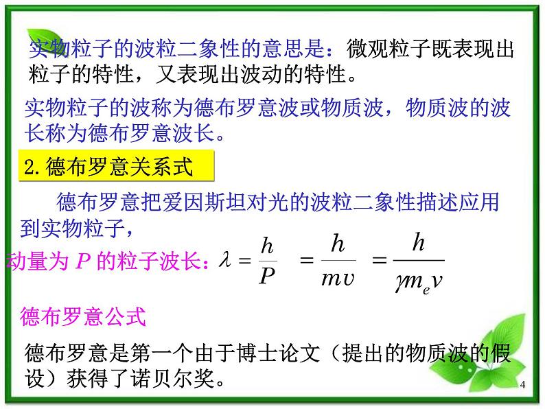 第三节《崭新的一页：粒子的波动性》课件6（32张PPT）（人教版选修3-5）第4页