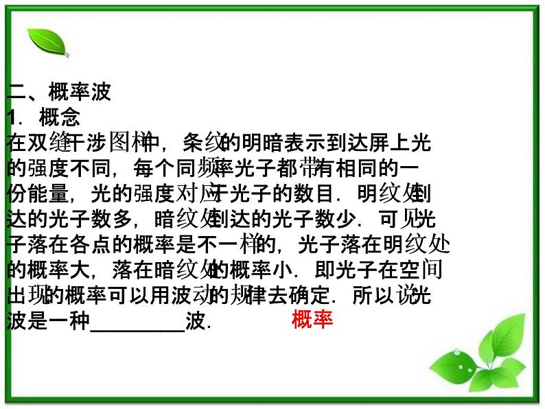 高二物理课件 17.5《不确定性关系》（人教版选修3-5）04