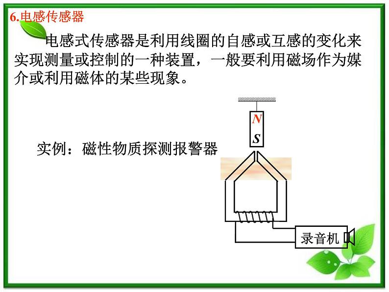 高二物理课件人教版选修三 传感器及其应用102