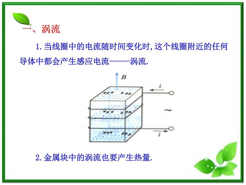 高中物理：1.6《涡流现象与电磁灶》课件（人教版选修3－2）08