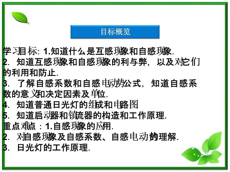 高中物理课件：第五节~第六节《自感现象》（人教版选修3-2）《日光灯原理》（人教版选修3-2）03