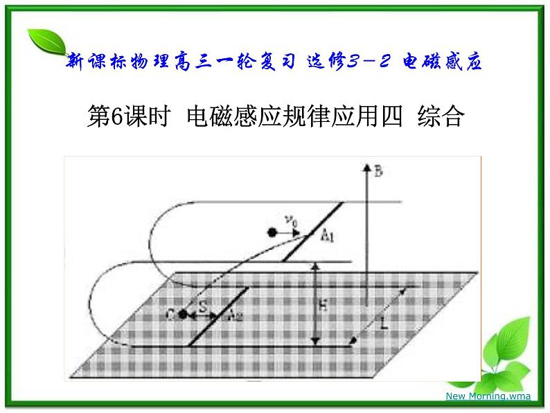 吉林省长春市第五中学高三物理课件第6课时 《电磁感应》规律应用四（新人教版）01