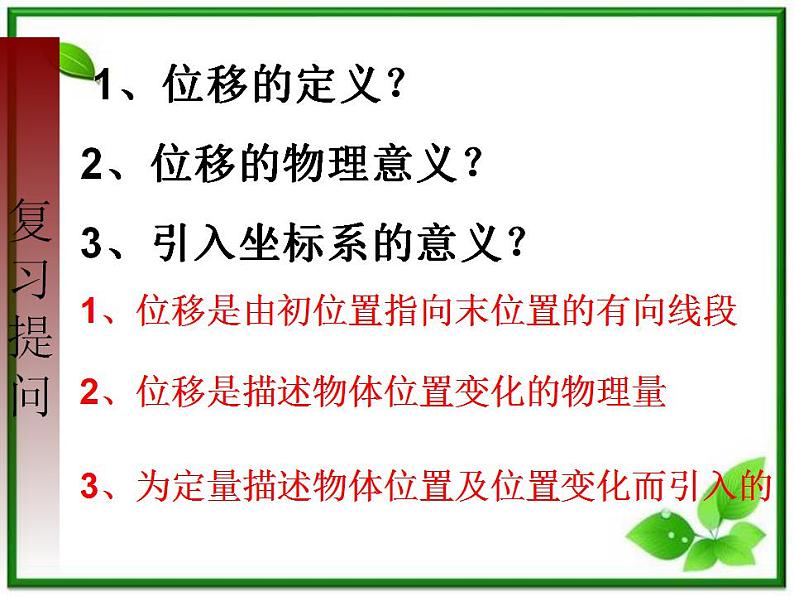 《怎样描述运动的快慢》课件2（12张PPT）（沪科版必修1）第2页