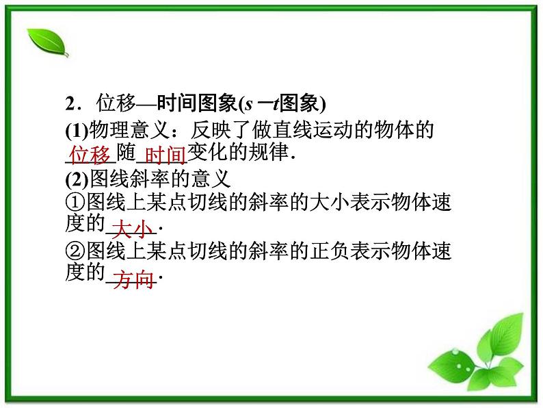 新课标同步导学高一物理课件：怎样描述运动的快慢(续)（沪科版必修1）第3页