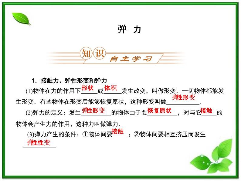 《弹力》课件1（32张PPT）（沪科版必修1）01