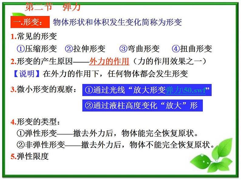 【精品课件】高一物理 3.2 弹力 （沪科版必修1）04