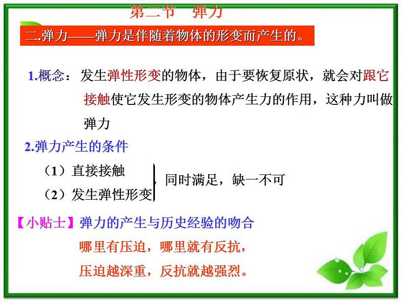 【精品课件】高一物理 3.2 弹力 （沪科版必修1）05