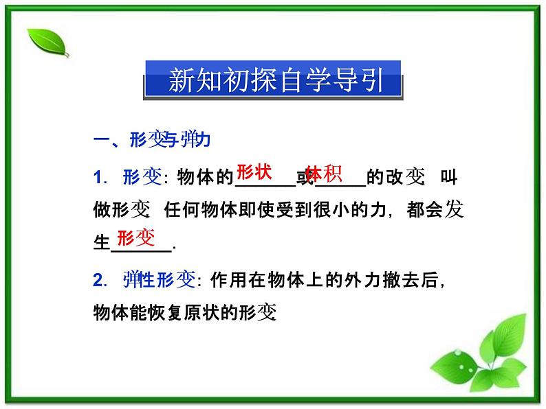 年沪科版物理必修1精品课件：3.2《弹力》第3页