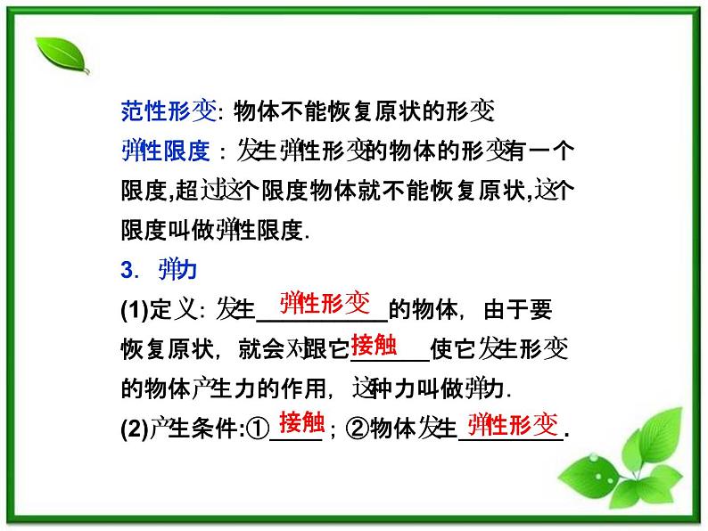 年沪科版物理必修1精品课件：3.2《弹力》第4页