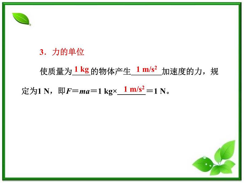 高一物理沪科版必修1 第5章 5.2《牛顿第二定律》课件07