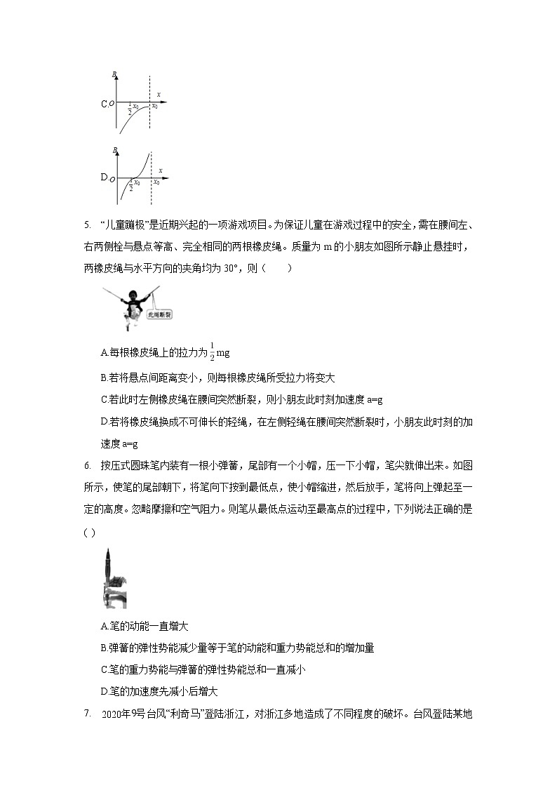 2021年陕西省咸阳市高考物理模拟检测试卷（一）（一模）_(带答案解析).docx03