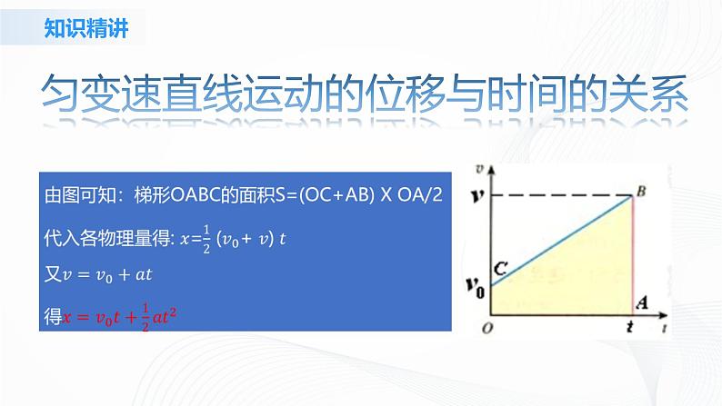 2.3《匀变速直线运动的位移与时间的关系》课件+教案+同步练习07