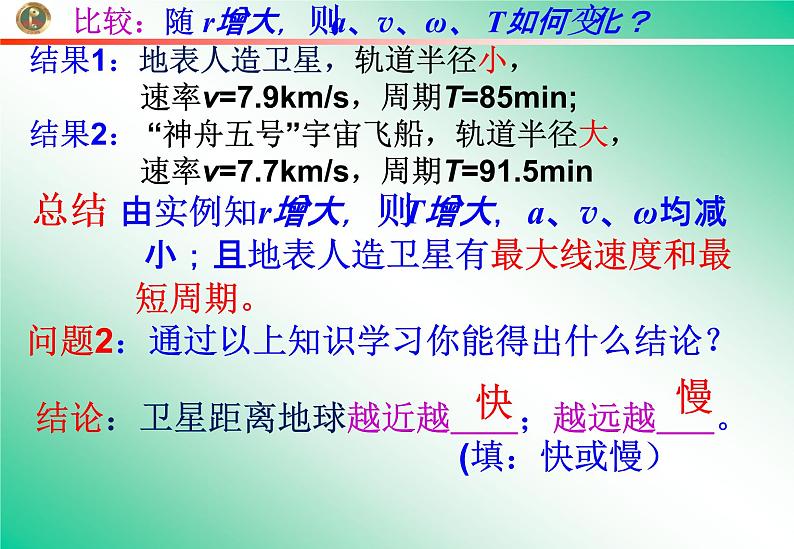 人教版（2003）高中物理必修二第六章万有引力与航天——万有引力定律应用课件PPT08