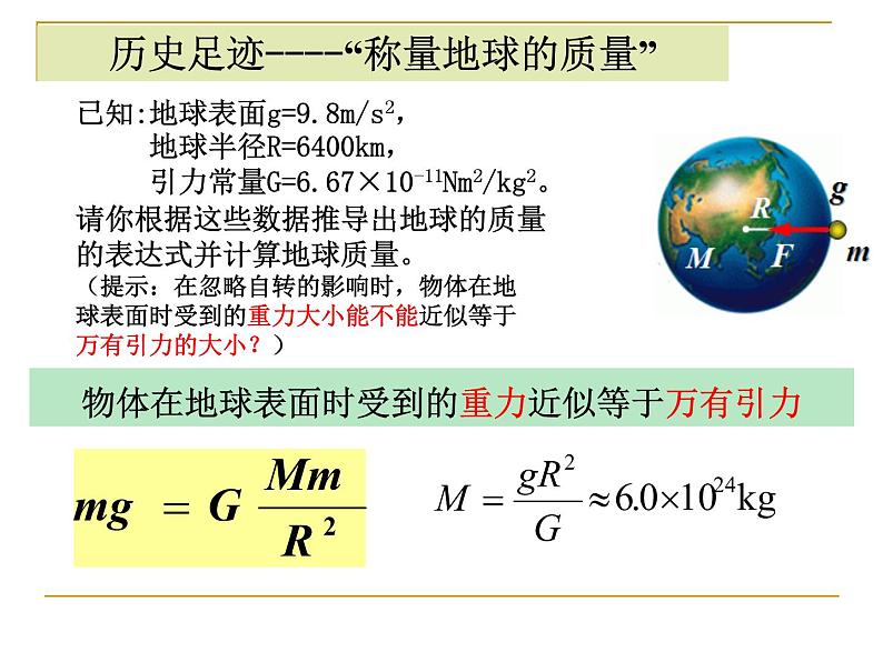 人教版（2003）高中物理必修二第六章万有引力与航天——万有引力理论的成就 课件第7页