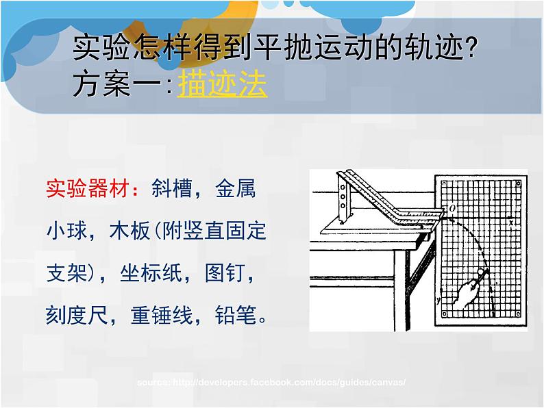 人教版物理《实验：研究平抛运动》PPT课件第7页