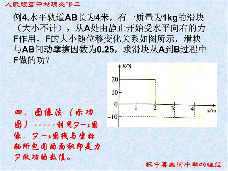 人教版（新课标）高中物理必修二第七章机械能守恒定律——变力做功的计算课件PPT07