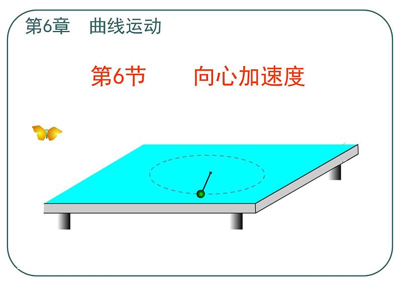 人教版（新课标）高中物理必修二第五章曲线运动—— 5.6 向心加速度课件PPT01