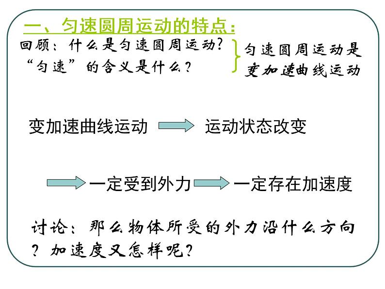 人教版（新课标）高中物理必修二第五章曲线运动—— 5.6 向心加速度课件PPT03