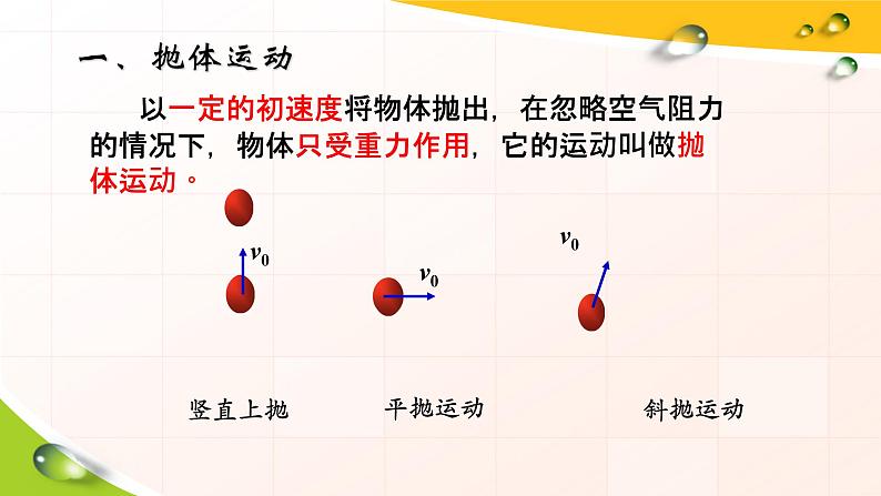 人教版（新课标）高中物理必修二第五章曲线运动——平抛运动课件PPT第3页