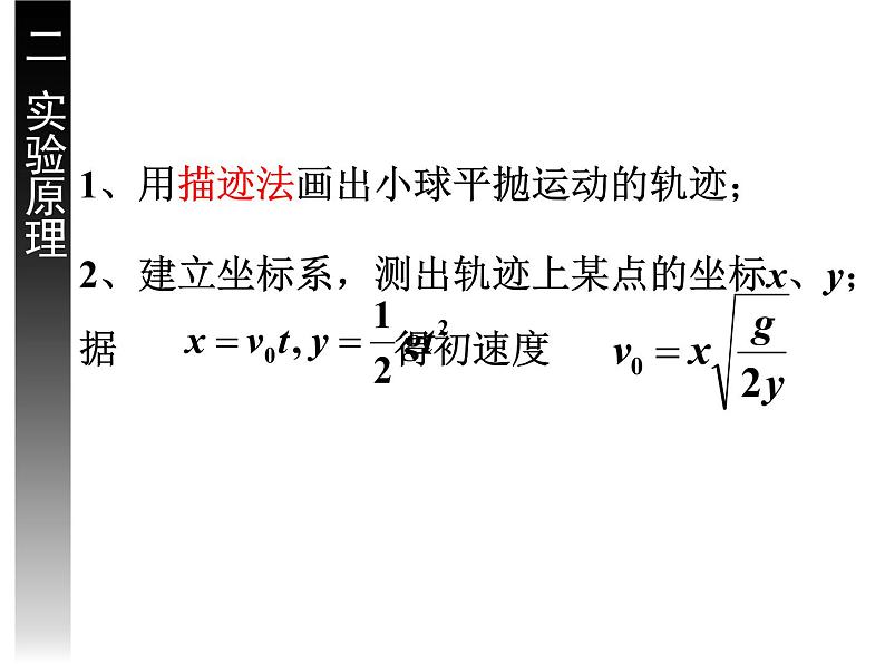 人教版（新课标）高中物理必修二第五章曲线运动——§5.3 实验：研究平抛运动课件PPT第5页