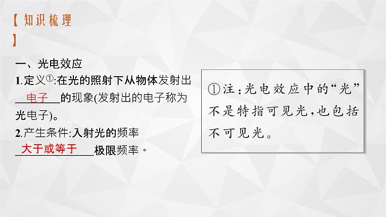 22届高中物理一轮总复习29　光电效应　波粒二象性（新高考）第8页