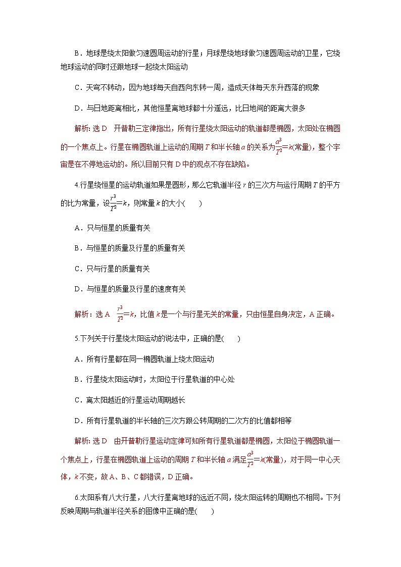 7.1行星的运动（解析版）第2页
