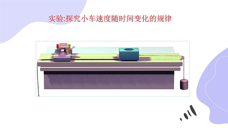 物理人教版（2019）必修一《实验：探究小车速度随时间变化的规律》教学课件第1页