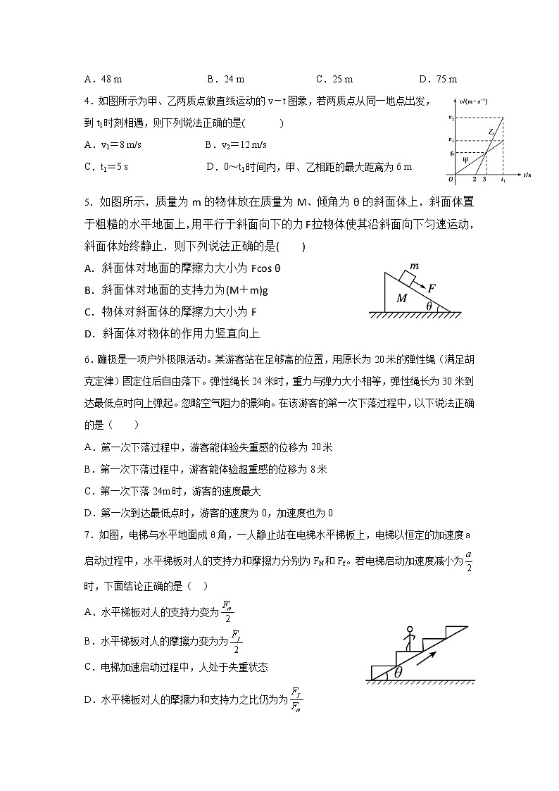 2021-2022学年吉林省长春希望高中高一上学期期末考试物理试卷第2页