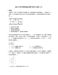 2021年高考物理试题专题20 磁场（A）