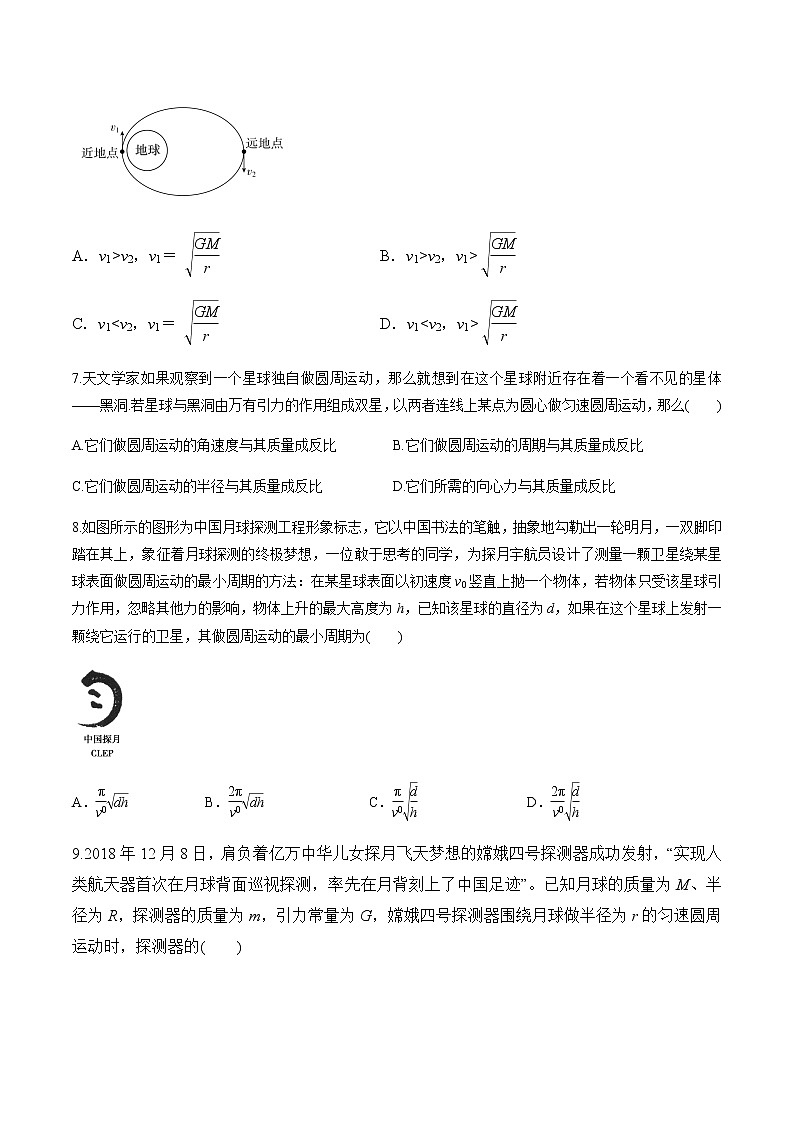 第六章万有引力与航天（单元测试）（原卷版）第3页