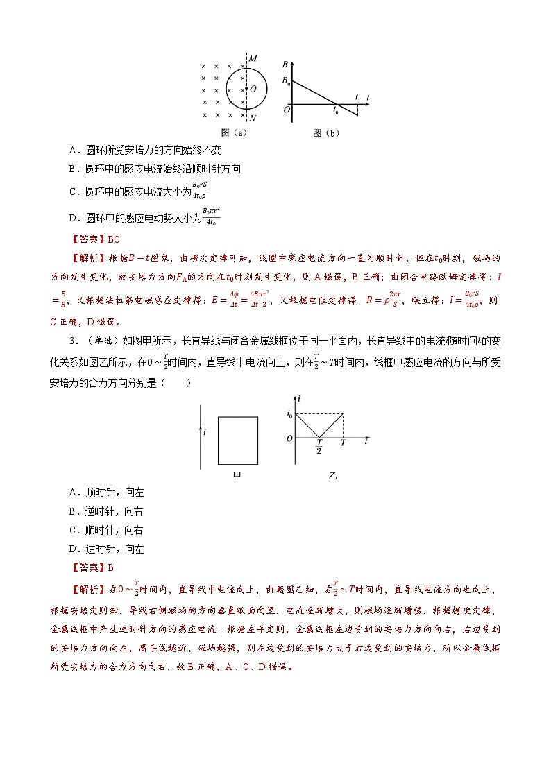 选择题15 《电磁感应》-解码高考2021物理一轮复习题型突破（解析版）第2页