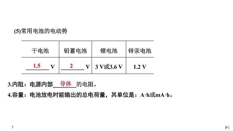 第十二章第2节 闭合电路的欧姆定律课件PPT第7页