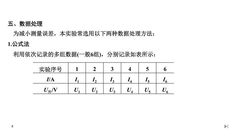 实验：电池电动势和内阻的测量PPT课件免费下载08