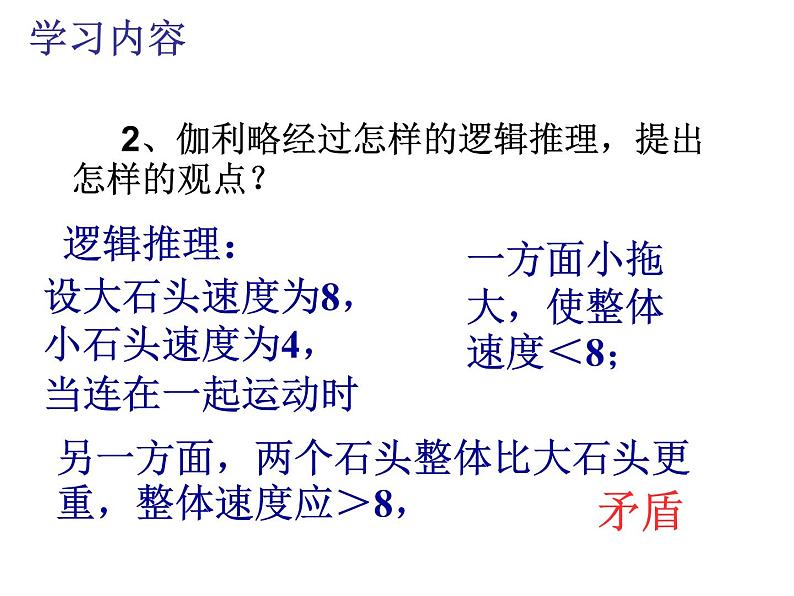 人教版（新课标）高中物理必修一第二章匀变速直线运动的研究——2.6伽利略对自由落体运动的研究课件PPT05