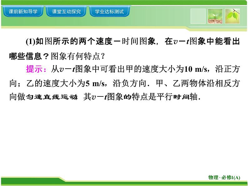 人教版（新课标）高中物理必修一第二章匀变速直线运动的研究——匀变速直线运动速度与时间关系课件PPT04