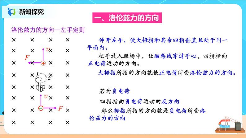 新教材 高中物理选择性必修二  1.2磁场对运动电荷的作用力  课件+教案+练习08