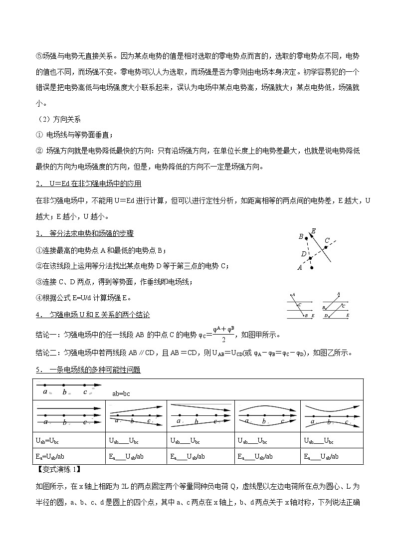专题46 电势差与电场强度的关系  2022届高中物理常考点归纳二轮复习第3页