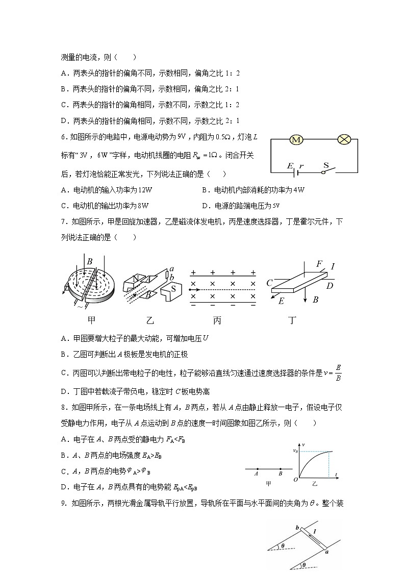 2021-2022学年吉林省辉南县第六中学高二周测（十五）物理试题（Word版）第2页