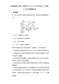 2021-2022学年云南省丽江市第一高级中学高二上学期11月月考物理试题（Word版）