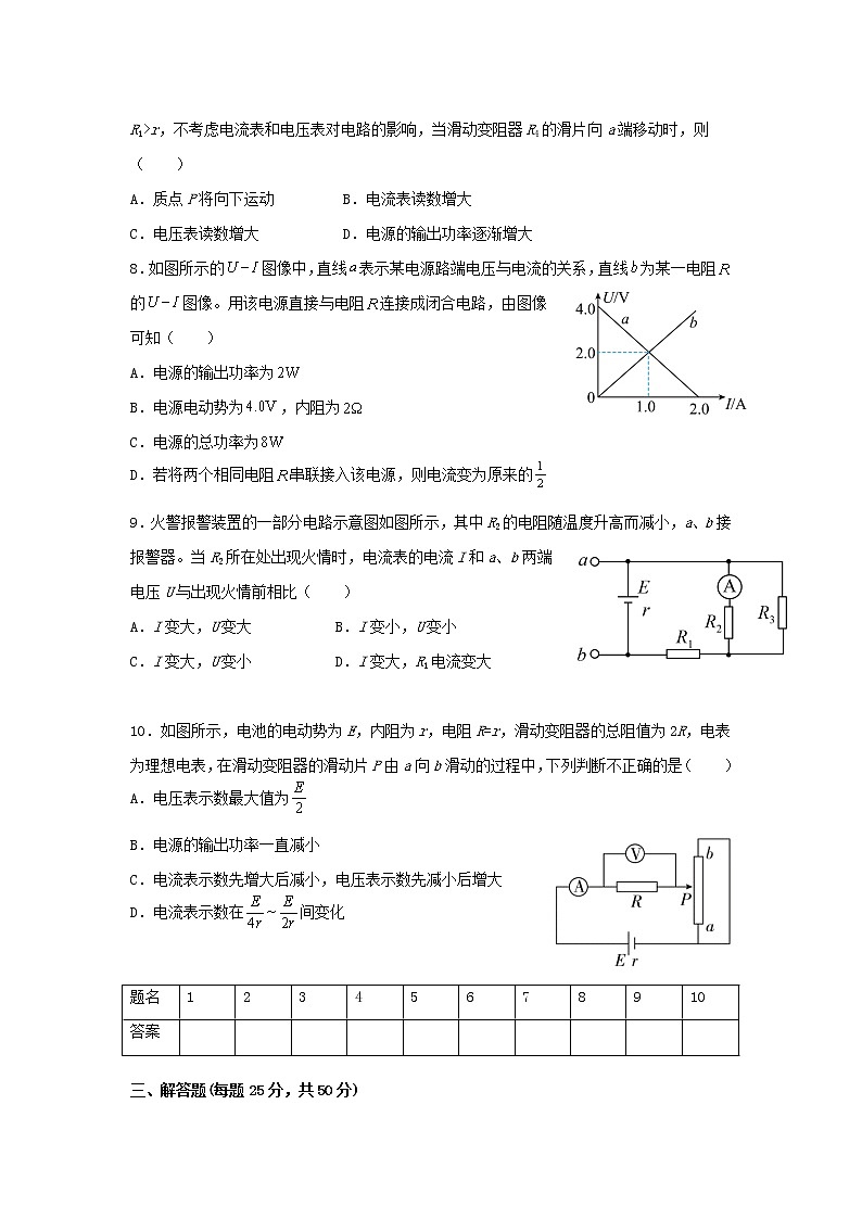 2021-2022学年江西省赣州市赣县第三中学高二上学期强化训练（B8）物理试题 解析版02