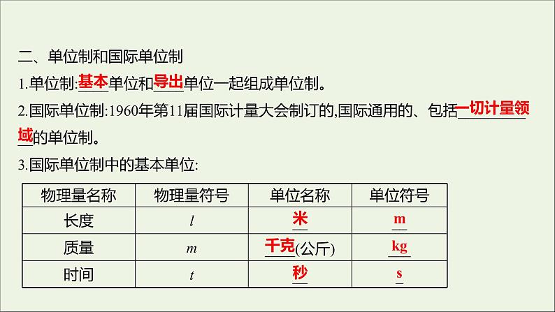高中物理第四章牛顿运动定律4力学单位制课件新人教版必修105