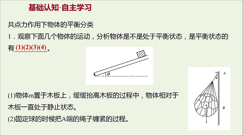 高中物理第四章物体的平衡2共点力平衡条件的应用课件教科版必修103