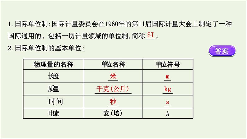 新教材高中物理第四章运动和力的关系4力学单位制课件新人教版必修105