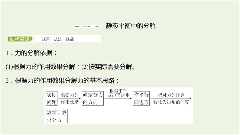 2021_2022学年新教材高中物理第三章相互作用第五节力的分解课件粤教版必修第一册第2页