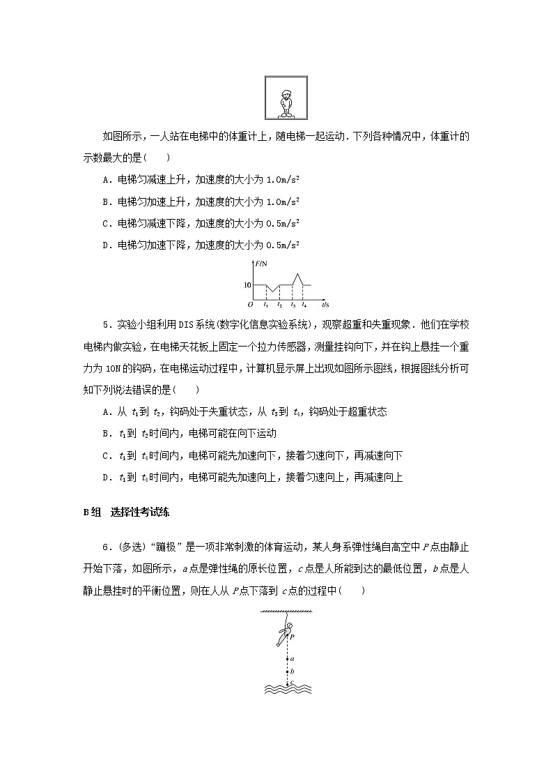 2021_2022学年新教材高中物理课时作业17超重和失重含解析新人教版必修第一册 练习02