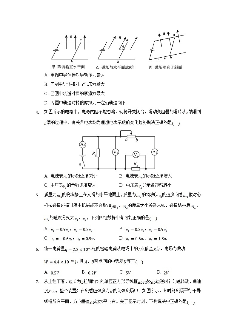 2021-2022学年重庆市高二上学期期末考试（一）物理试题（Word版）02