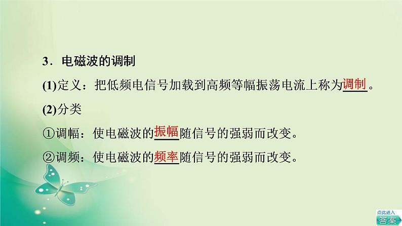 2021-2022学年高中物理新粤教版选择性必修第二册 第4章 第3节　电磁波的发射、传播和接收 第4节　电磁波谱 课件（54张）05