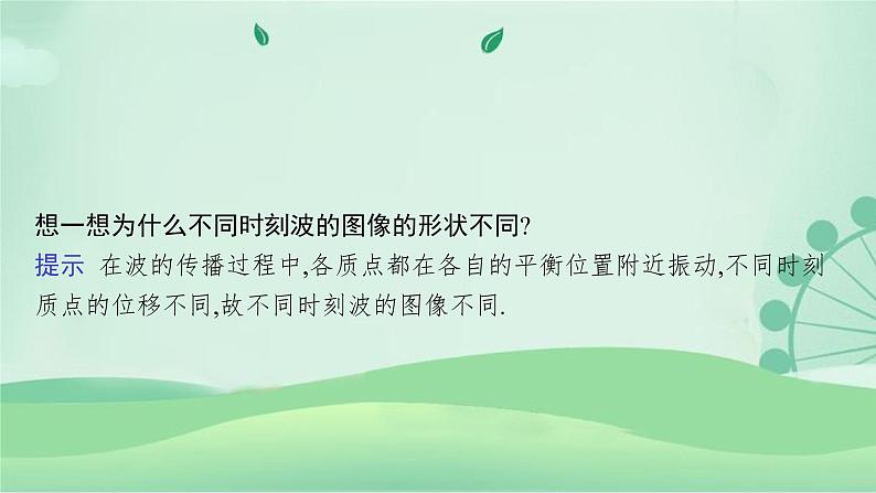 2021-2022学年高中物理新粤教版选择性必修第一册 第三章第二节　机械波的描述 课件（44张）07