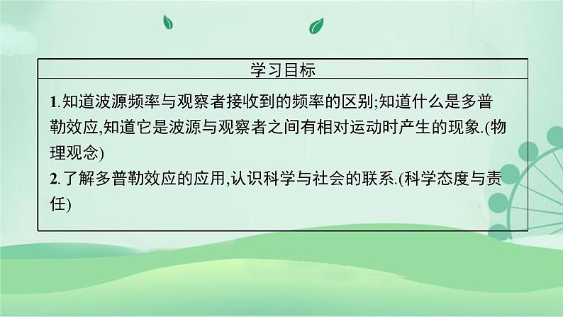 2021-2022学年高中物理新粤教版选择性必修第一册 第三章第四节　多普勒效应 课件（36张）第3页