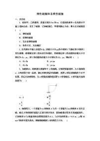 人教版 (2019)选择性必修 第一册第一章 动量守恒定律5 弹性碰撞和非弹性碰撞免费课后练习题